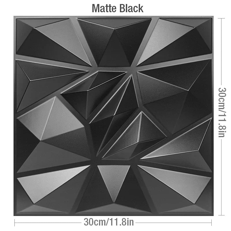 30x30cm DIY 3D wall panel stereo dimension non-self-adhesive indoor wall decor suitable living room hall bedroom hotel