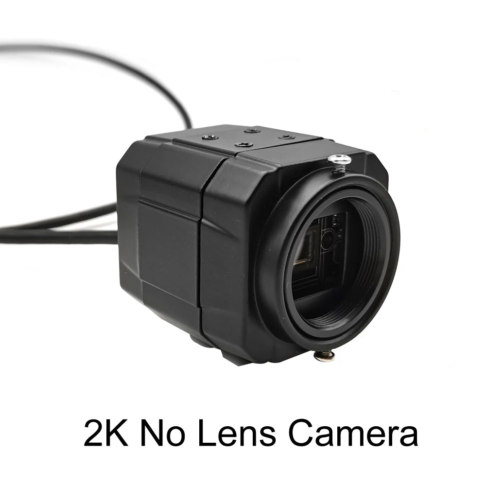 HD 2K Webcam 30fps High Speed UVC OTG 4MP USB Camera With 2.8-12mm Varifocal CS Lens Plug And Play For Youtube Live