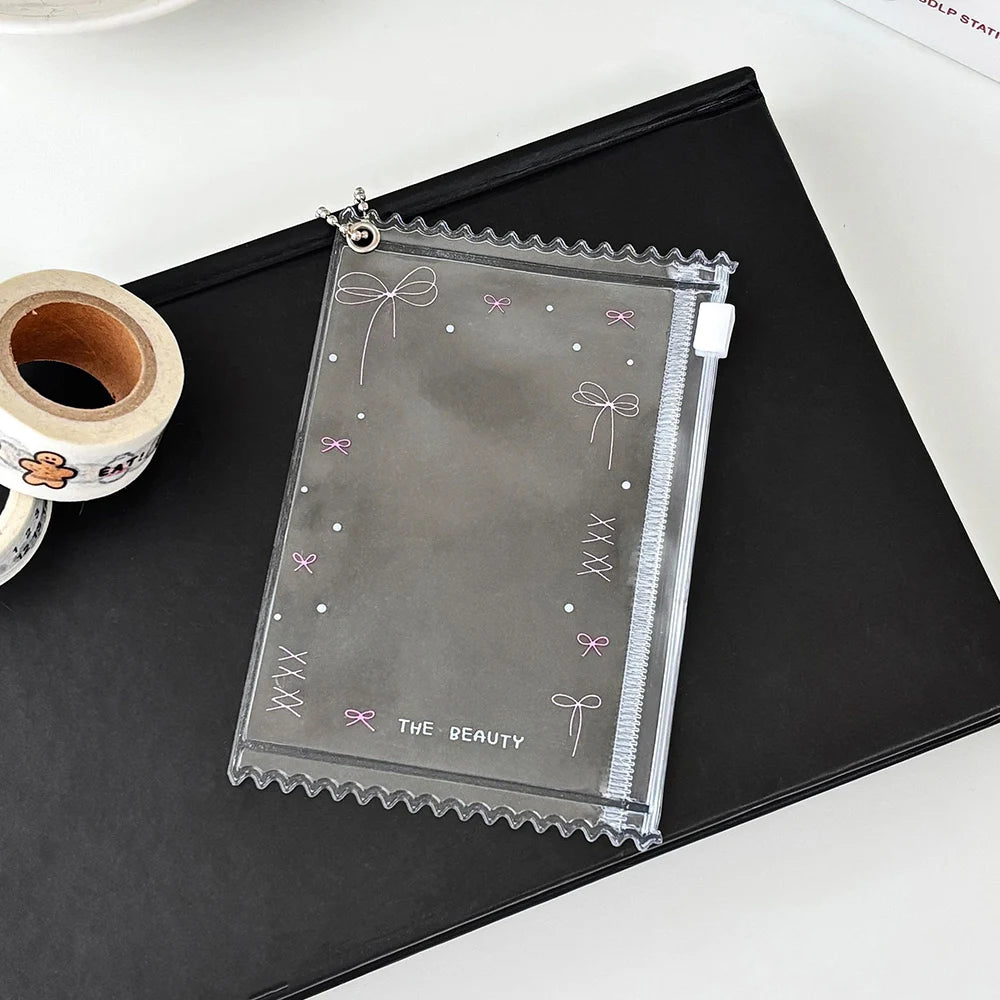 INS Transparent Candy Bag Badge Holder Korean Photocard Holder Display Bag Pendant Idol Photo Card Protective Cover
