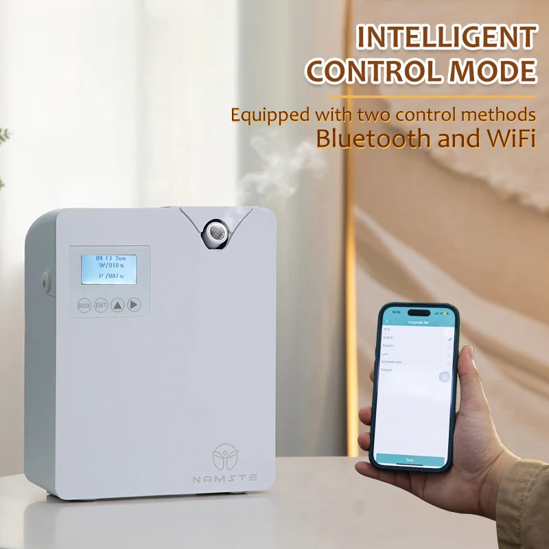 NAMSTE Aroma Diffuser WIFI Electric Aromatic Oasis Bluetooth Room Fragrance Air Freshener Essential Oils Purifiers 400m³
