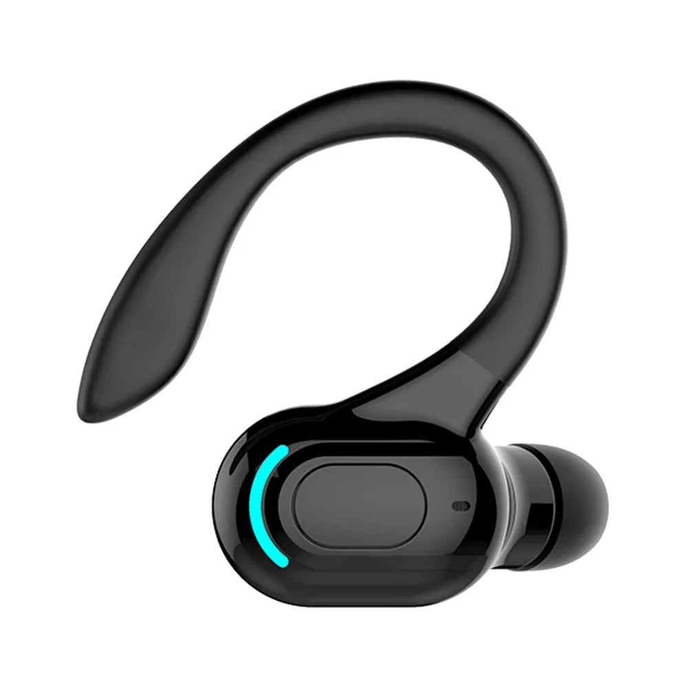 M-F8 Waterproof Bluetooth 5.2 Single Ear Wireless Earbuds with Noise Cancellation and 10 Hours Battery Life - black