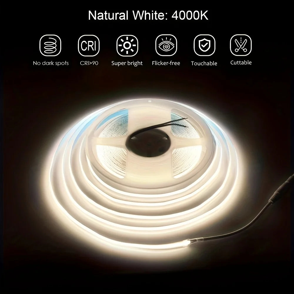 COB LED strip lights ambient lighting outdoor lighting used for kitchen garden home room decoration indoor lighting