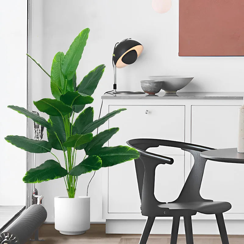 120cm 24Leaves Large Tropical Banana Tree Fake Palm Plants Real Touch Strelizia Plastic Banyan Plant For Home Shop