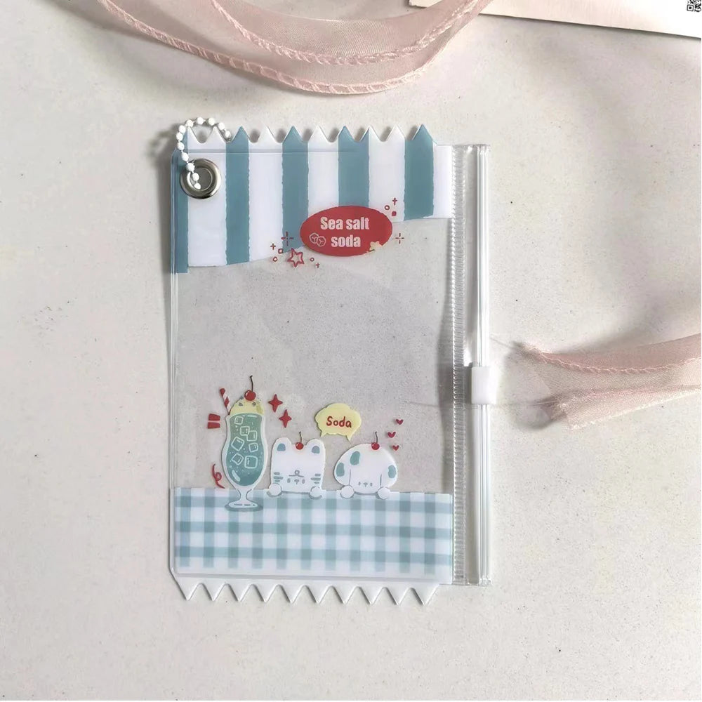 INS Transparent Candy Bag Badge Holder Korean Photocard Holder Display Bag Pendant Idol Photo Card Protective Cover