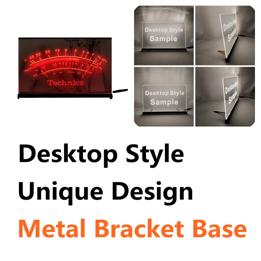 Technics Peak VU dB LED Neon Sign-3D Carving Wall Art for Home,Room,Bedroom,Office,Farmhouse Decor - Red-Z / EU-30x20cm