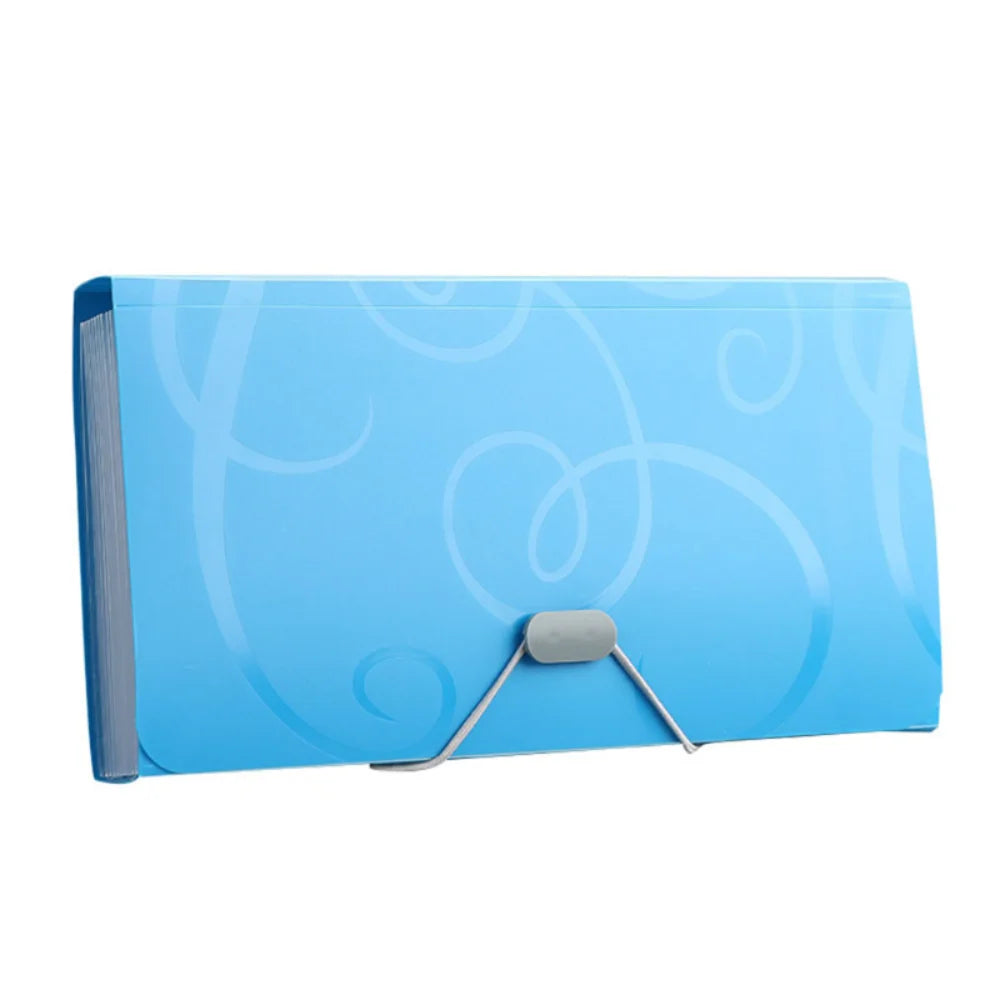 Portable Organizer File Folder Expanding A6 Plastic Pouch Document Bag Card Holder File Wallet Extension folder