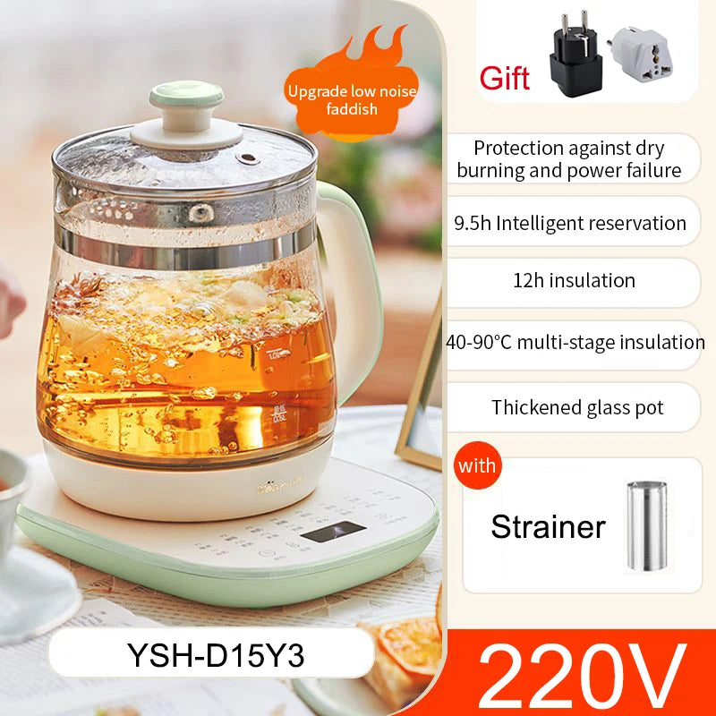 2025 New Health Pot Household Multi functional Electric Water Pot Boiling Water Flower Tea Pot Office Tea Cooking Small