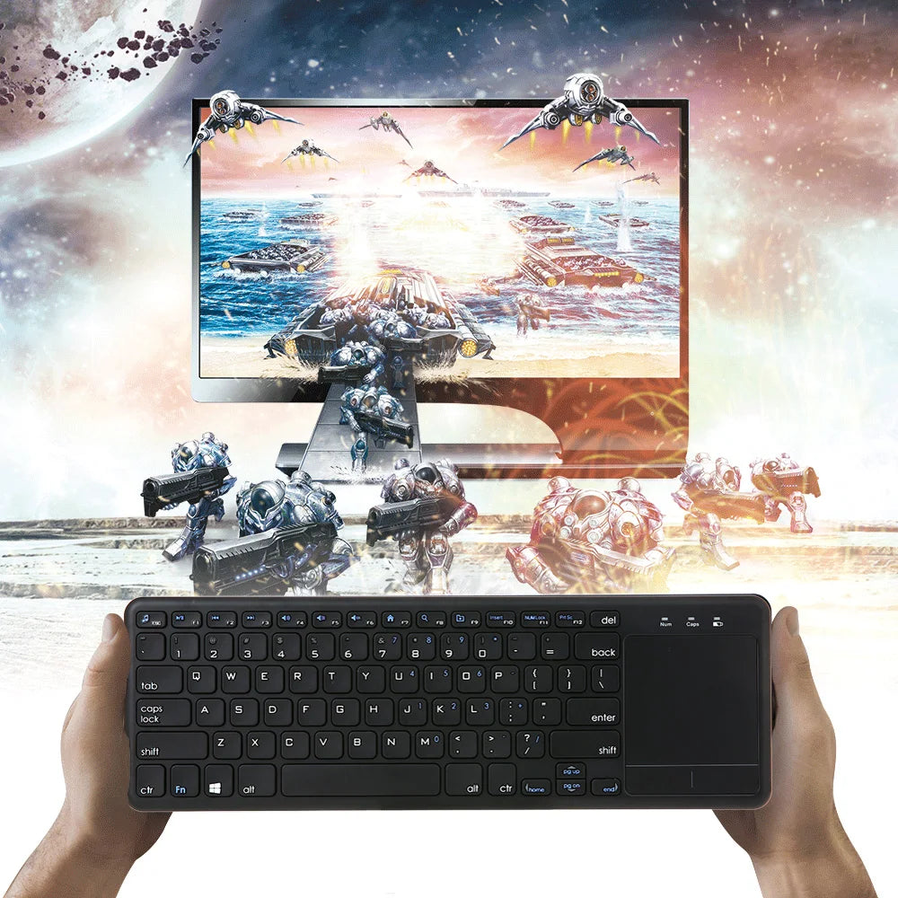 2.4G Wireless Touchpad Keyboard Multi-touch Ultra-slim with USB Receiver for Android Smart TV Computers Ladtops
