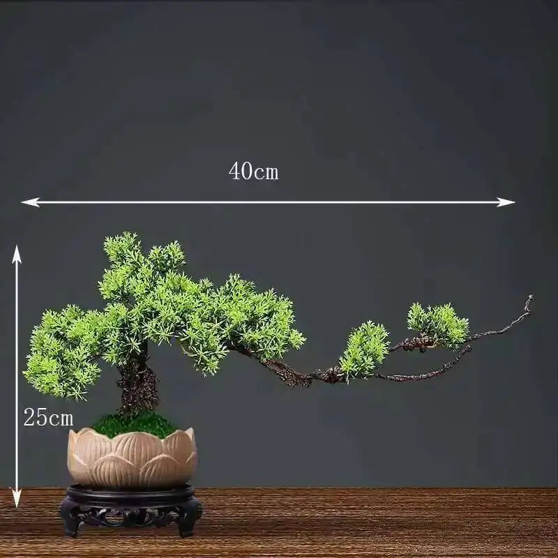 Simulation fake tree bonsai home living room Chinese sand table hotel porch landscaping decoration green plant