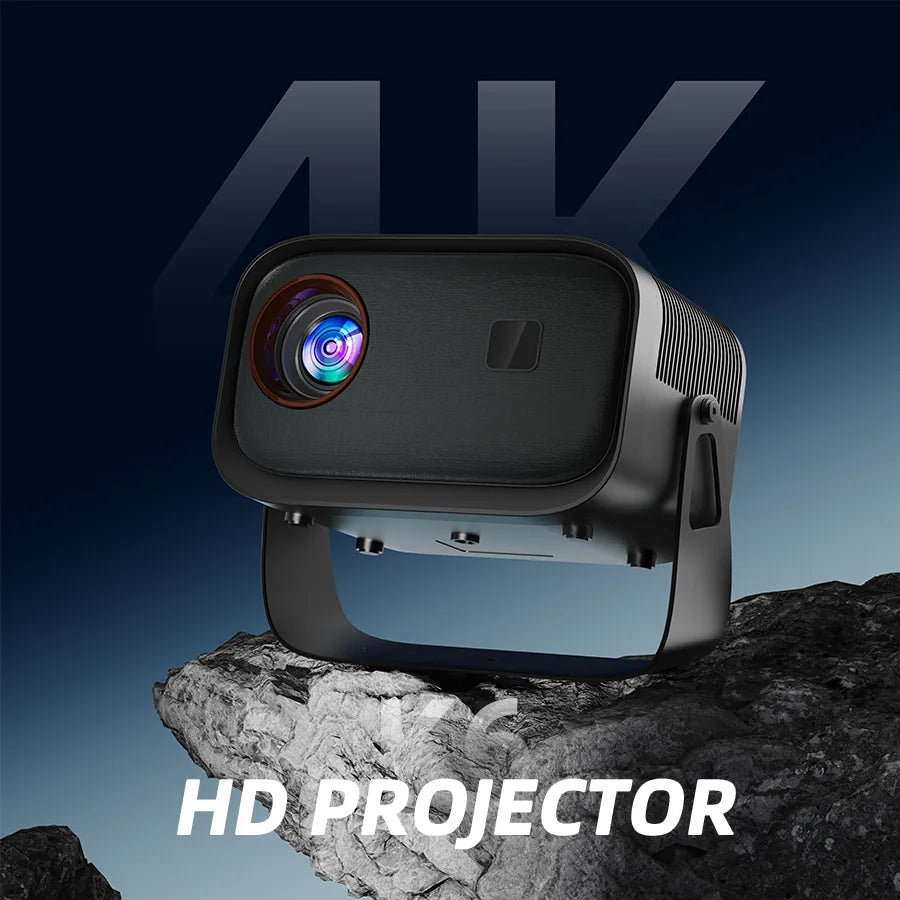 145° adjustable stand mini projector with WiFi and Bluetooth 4K quality electric focus keystone correction home theater