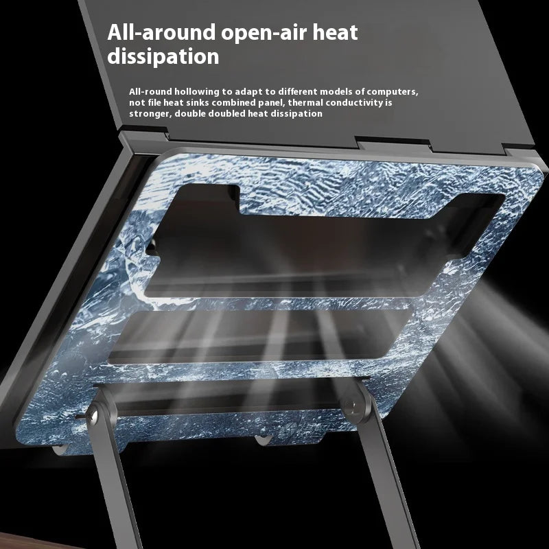 Portable Laptop Tablet Stand Holder Universal Anti Slip Stable Metal Bracket Adjustable Laptop Riser Notebook Stand