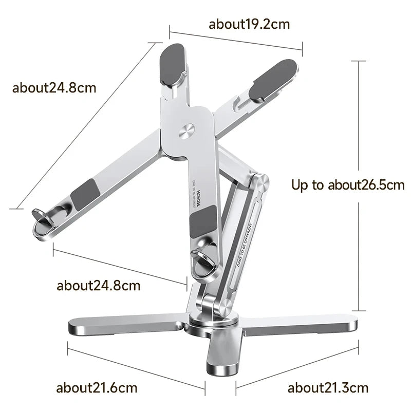 MC N86 Laptop Stand 360°Rotating Portable Notebook Bracket Heat Dissipation Folding Aluminum Holder Suitable