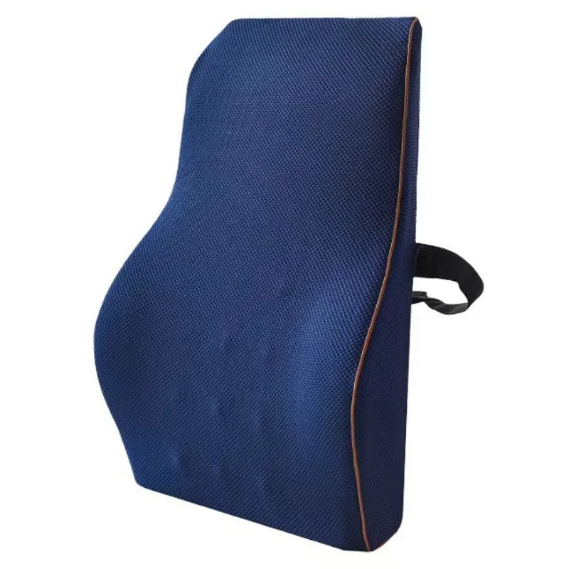 44*37*12cm Chair Backrest Memory Foam Back Pillow Ergonomic Waist Support Lumbar Protection Pillows Removable Cover