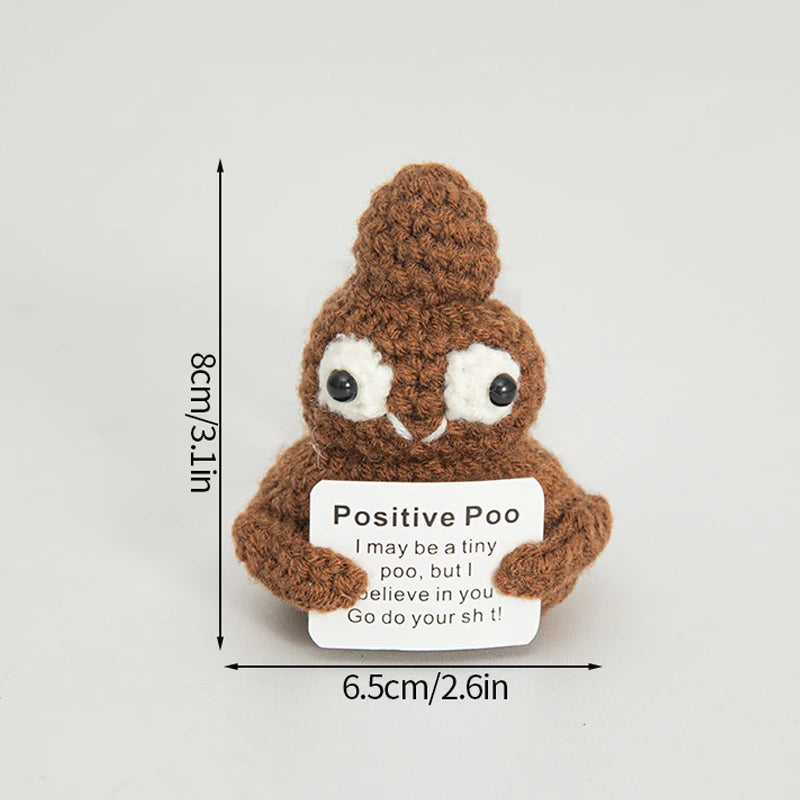 Crochet Positive Potato Desk Accessories Crochet Dolls Funny Gifts Office Interior Home Decor Christmas New Year Gifts