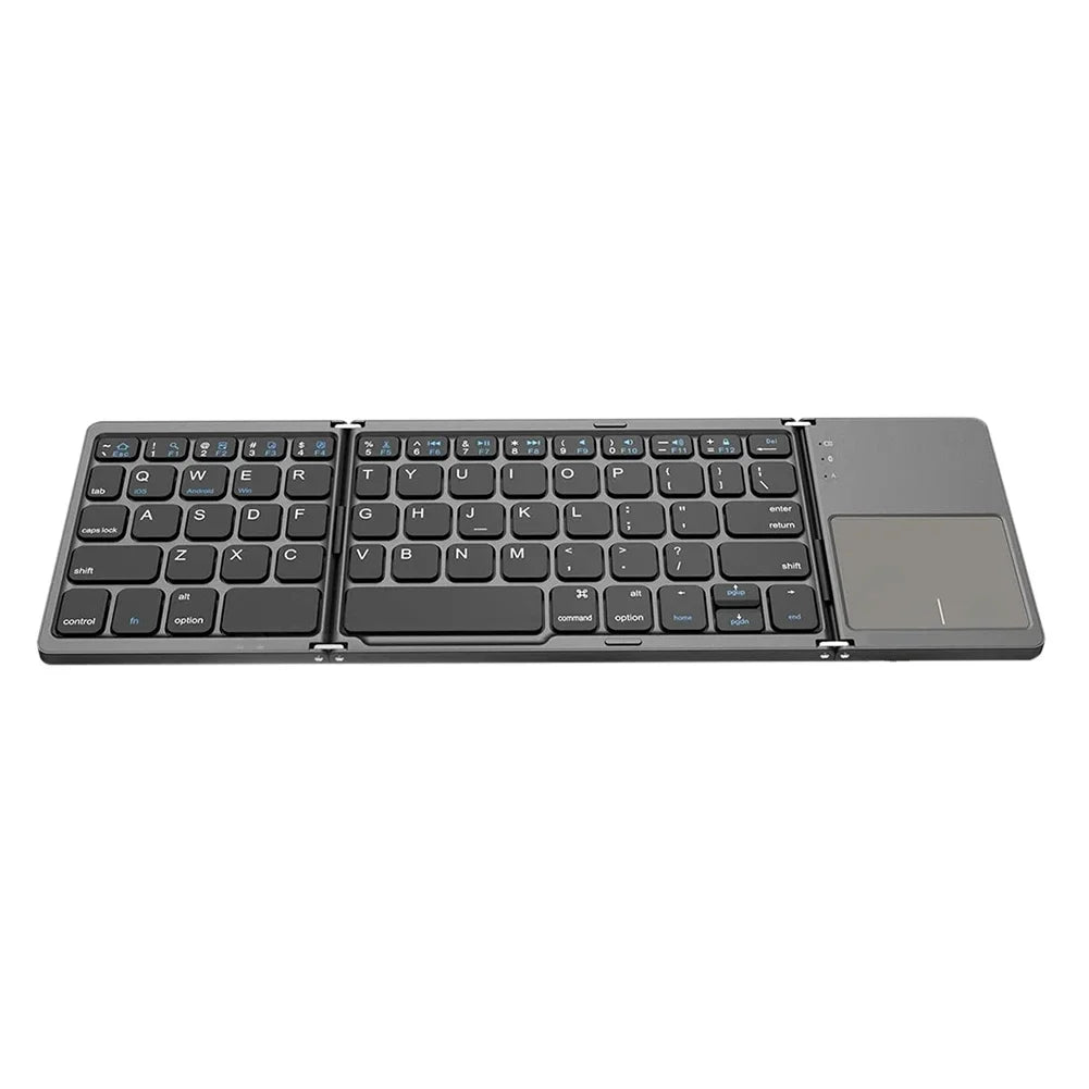 Foldable Tablet Keyboard With Touchpad Wireless Keyboard Lightweight Bluetooth-compatible for Universal Tablet Phone