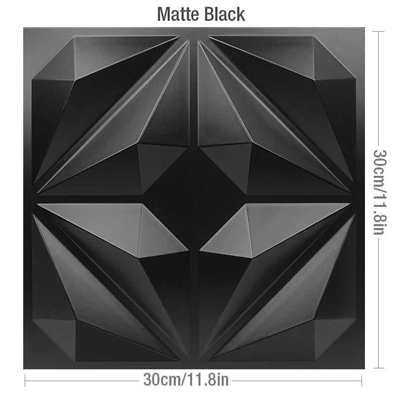 30x30cm DIY 3D wall panel stereo dimension non-self-adhesive indoor wall decor suitable living room hall bedroom hotel