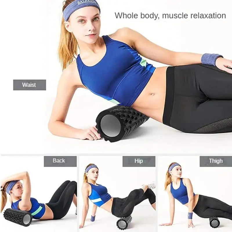 30cm Foam Column Muscle Relaxation Training Pilates Yoga Fitness Massage Foam Roller Grid Trigger Point Therapy Home