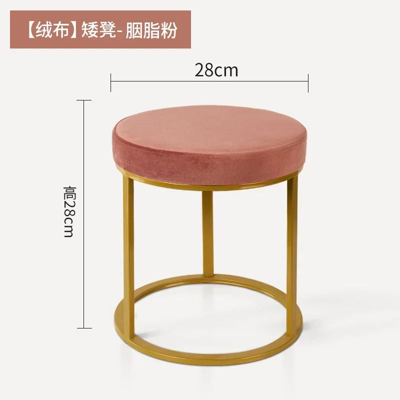 Design Household Vanity Stools Luxury Living Room Bedroom Comfortable Dressing Small Modern Muebles De Sala Balcony