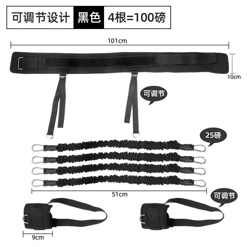 Bounce trainer jumping power Resistance Bands Exercise Bands Adjustable Waist Strap Trainer for Agility Resistance