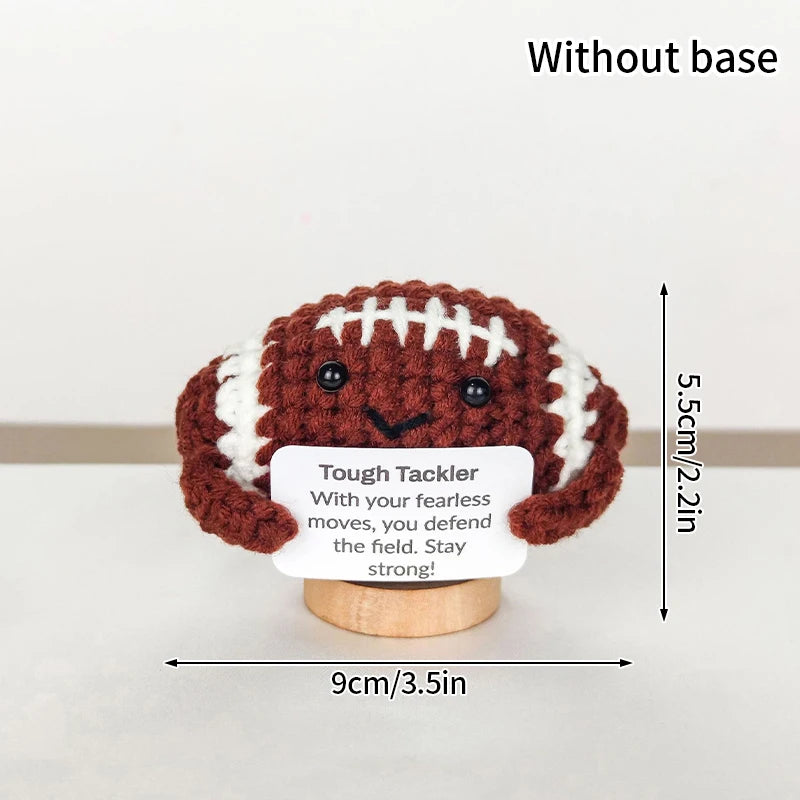 Crochet Ornament Finished Positive Figures Crochet Animals Chicken Desk Accessories Home Office Decor Christmas New