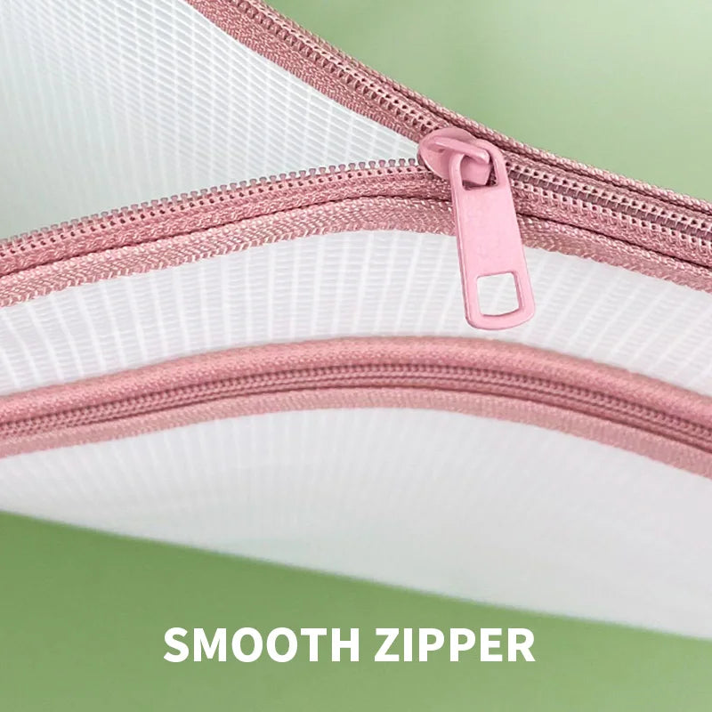 HUAJIE A3 EVA File Bag Thick Double Zipper Document Organizer Large Capacity Transparent Mesh Art Paper Storage