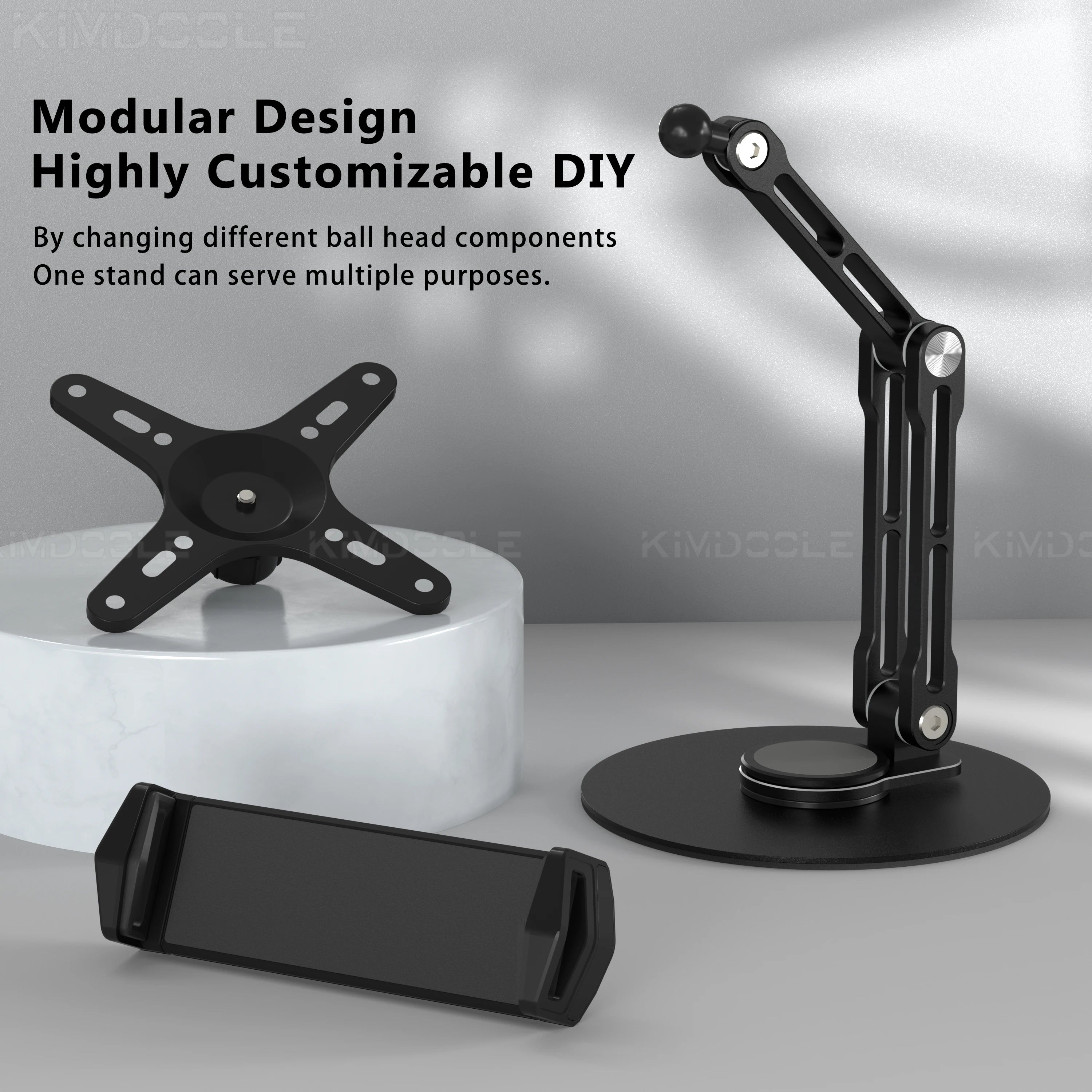 Monitor Foldable Arm Portable Monitor Pad Stand With 360 Rotation Tablet Support Displays Articulated Arm Monitor