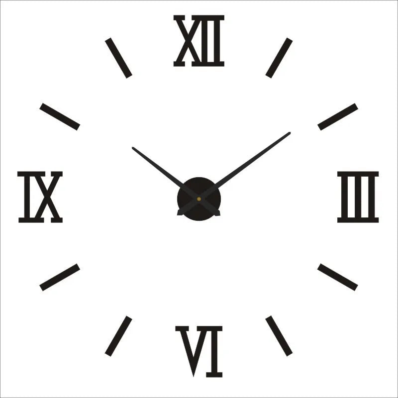 2023 Modern Design Large Wall Clock 3D DIY Quartz Clocks Fashion Watches Acrylic Mirror Stickers Living Room Home Decor