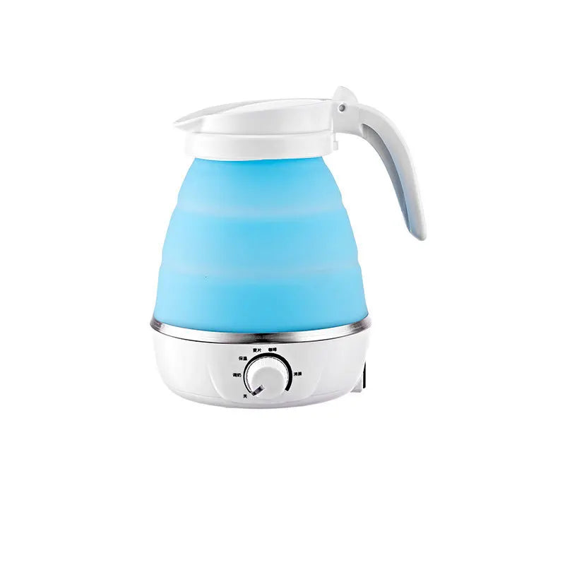 Mini Portable Fold Electric Kettle Thermostat Keep Warm Home Travel Business Automatic Power Off Silicone Stainless