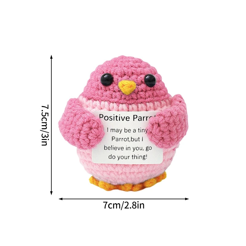 Crochet Ornament Finished Positive Figures Crochet Animals Chicken Desk Accessories Home Office Decor Christmas New
