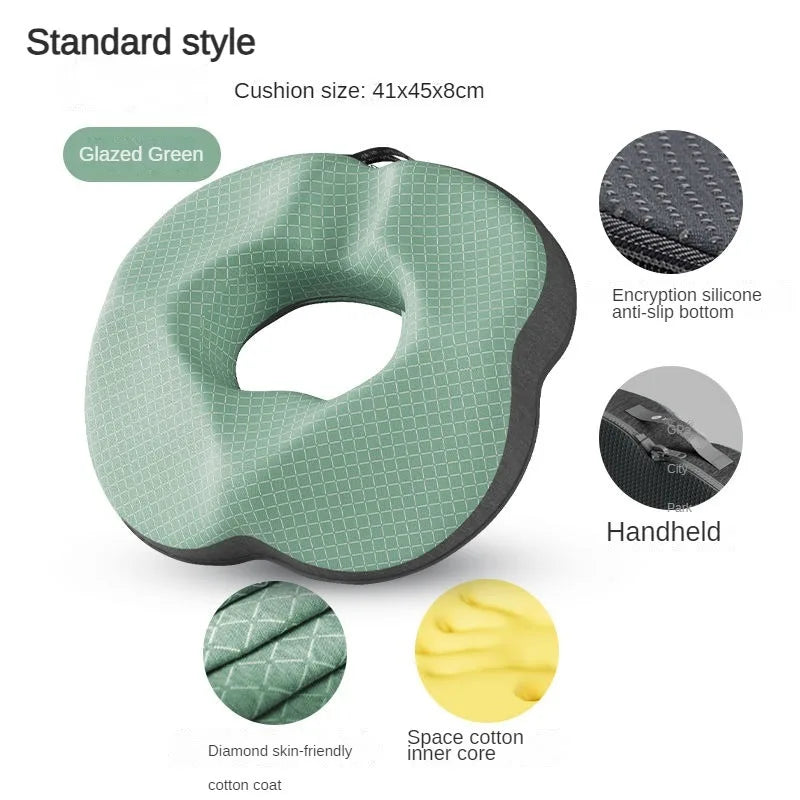 Donut Pillow Hemorrhoid Seat Cushion Tailbone Coccyx Orthopedic Medical Seat Prostate Chair for Memory Foam - Normal