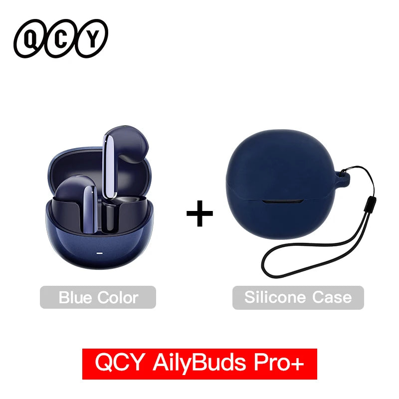 QCY HT10 AilyBuds Pro+ ANC Wireless Earphone Al Audio Hi-res with LDAC Bluetooth 5.3 Earbuds Adaptive ANC Multipoint