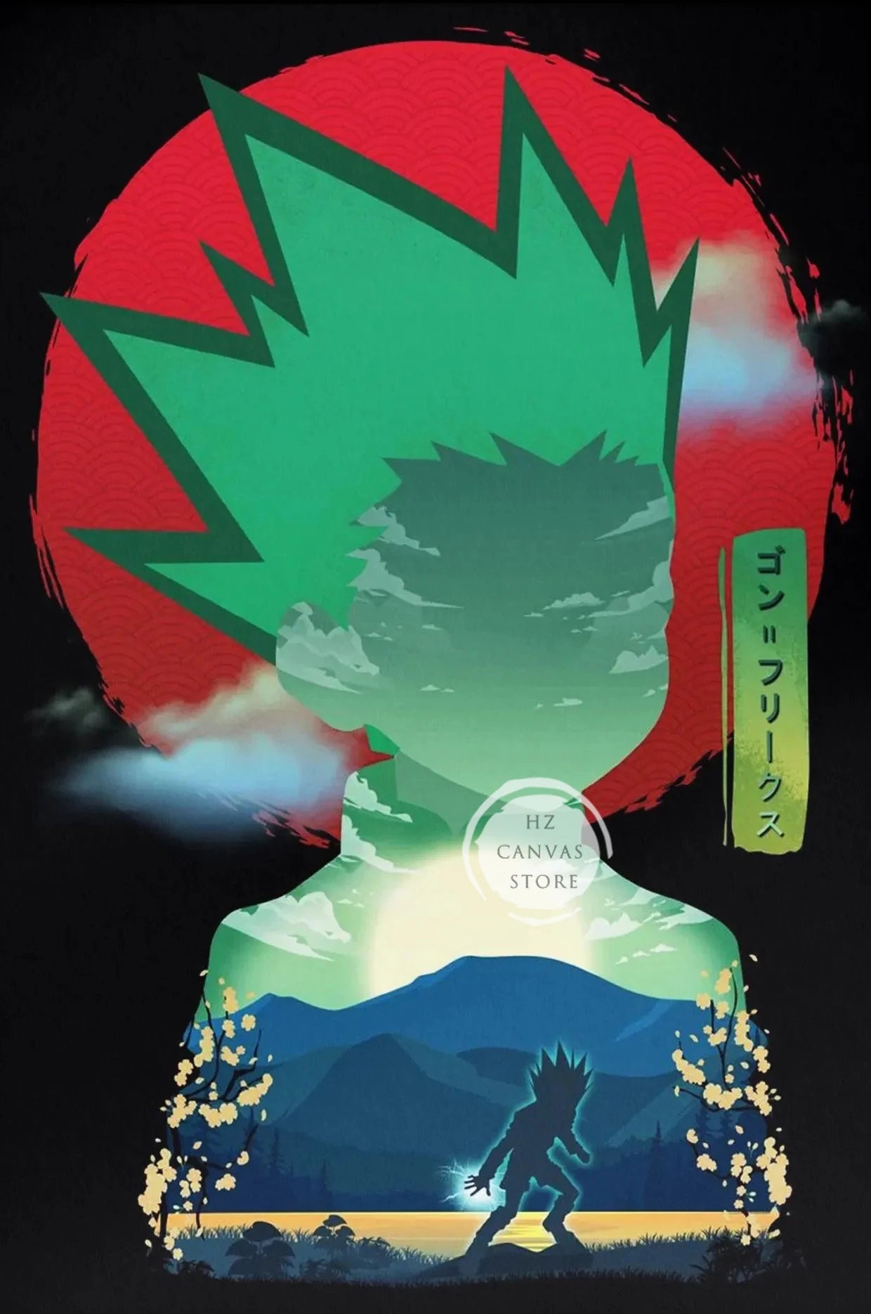 Unique Anime Poster HxH Modern Manga Wall Art Japanese Style Home Decor Living Room Bedroom Office Gift Anime Fans