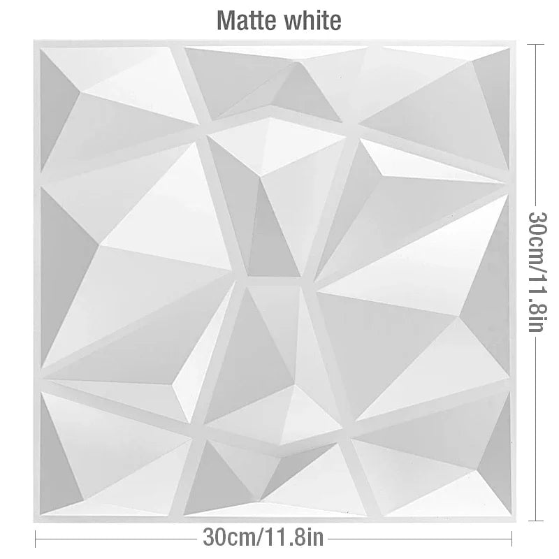 30x30cm DIY 3D wall panel stereo dimension non-self-adhesive indoor wall decor suitable living room hall bedroom hotel