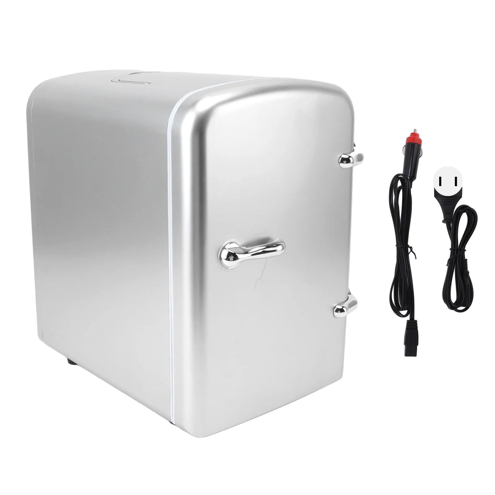 Mini Fridge 36W 4L 6 Cans Capacity Portable Travel Car Refrigerator Cooler Warmer Low Noise DC12V Car Adapter