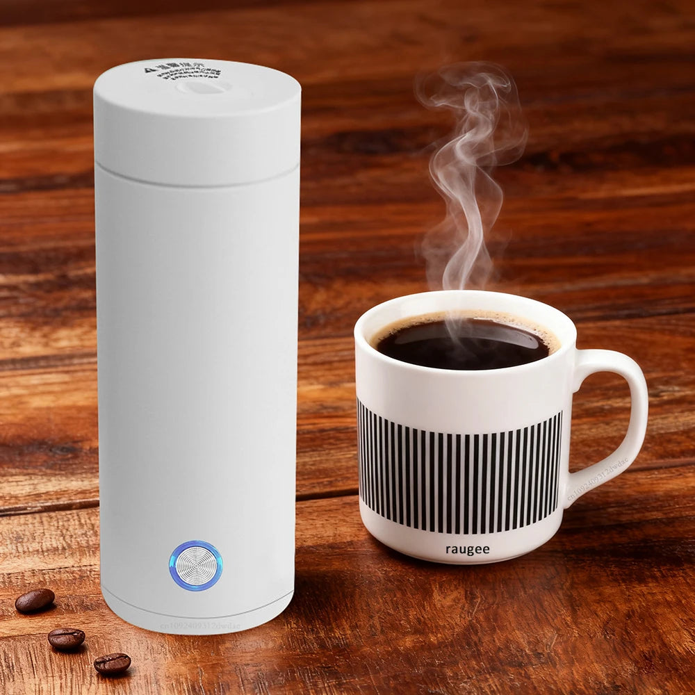 Portable Electric Kettle Travel Boil Water Cup Anti-Scald Tea Coffee Maker Hot Water Cup Thermal Water Bottle