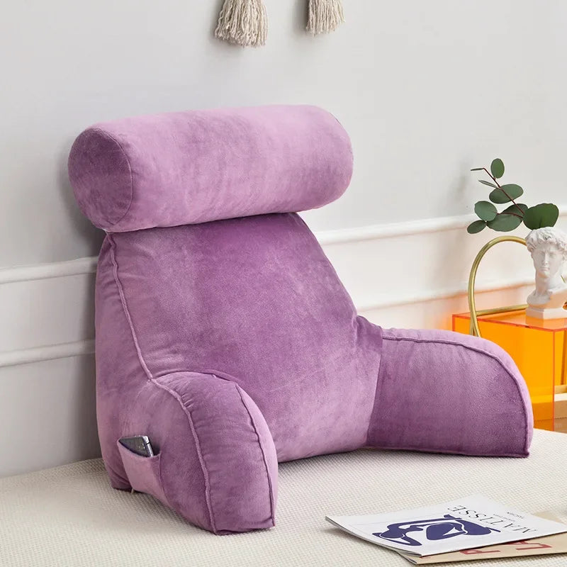 Ultra Soft Memory Foam Reading Pillow Office Sofa Bedside Back Cushion Bed Lumbar Support Cushions Backrest Backs Rest