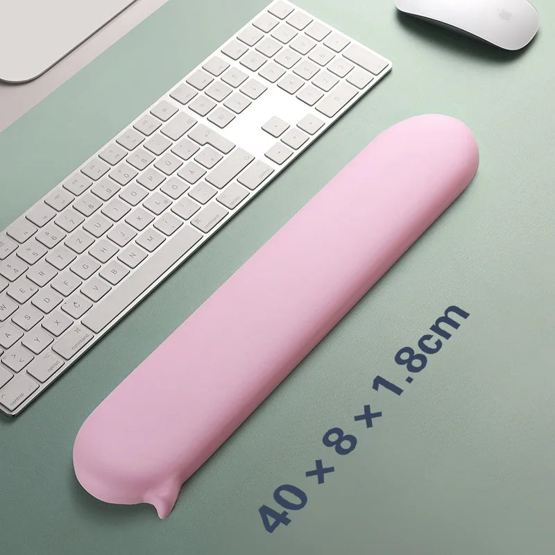Chat Bubble Silicone Wrist Mouse Pad Keyboard Hand Rest Wrist Rest Palm Rest Wrist Pad Ergonomics White High Value