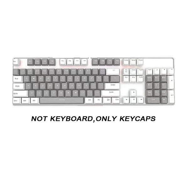 104pcs ABS Universal Mechanical Keyboard Keycaps Ergonomic Blank Keycaps For Cherry MX Keyboard Replacement OEM Backlit