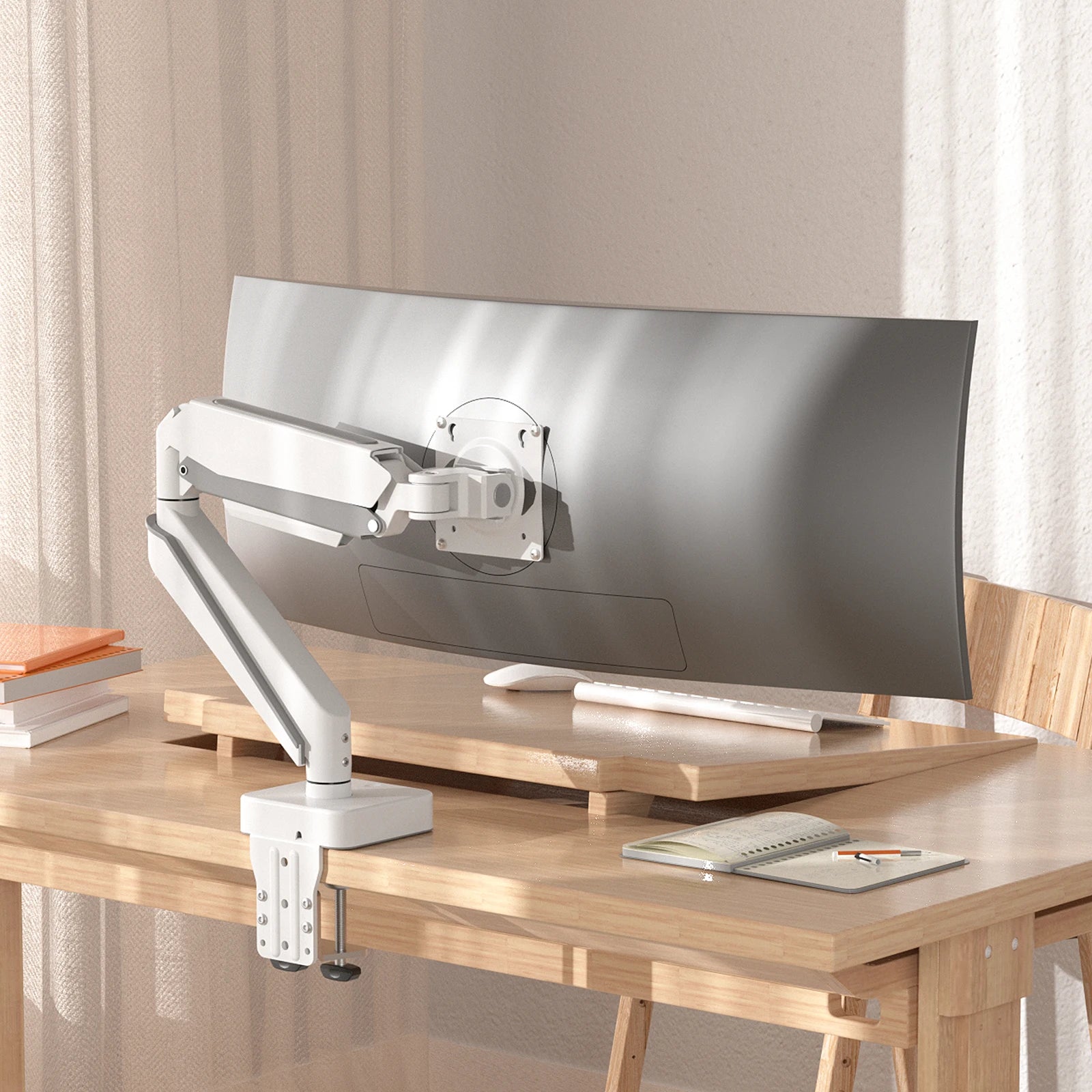 HILLPORT 17’’~49’’ Desktop Gas Spring VESA Mount Monitor Arm Holder Full Motion Soport TV Stand Base Support computer