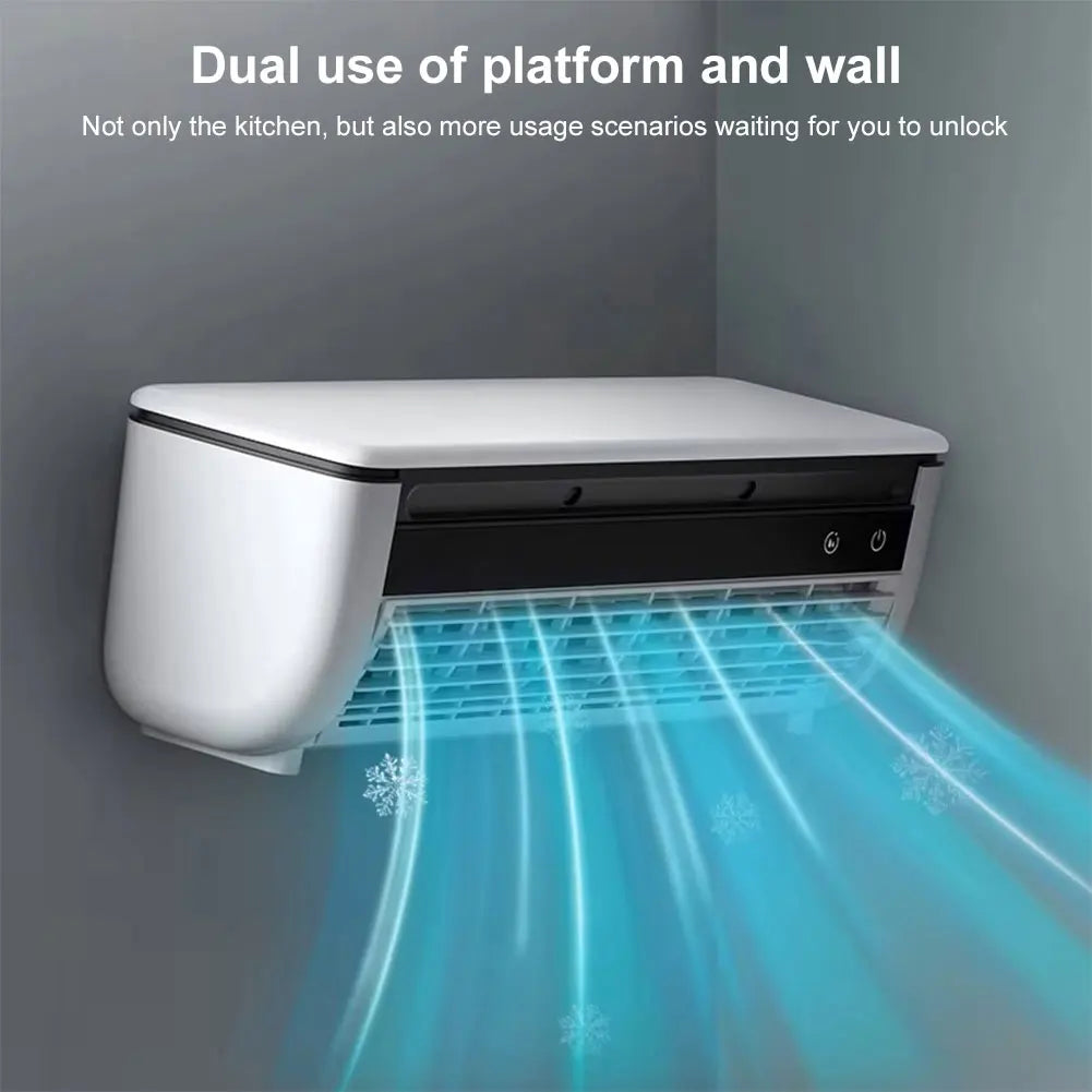 Wall-Mounted Air Cooling Fan 3 Speeds Desk Fan Rechargeable Electric Fan for Home Kitchen Bedroom Office