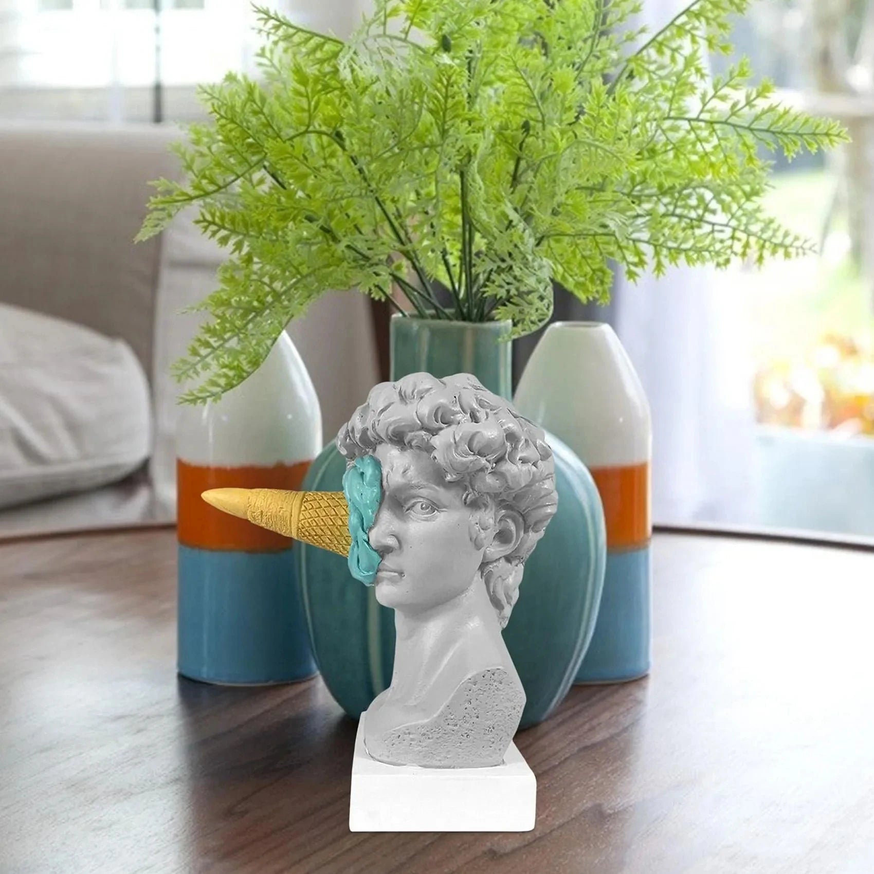 Modern Nordic Figure Ornament Ice Cream David Figurine Home Decor Sculpture Office Bookshelf Desktop Art Decoration