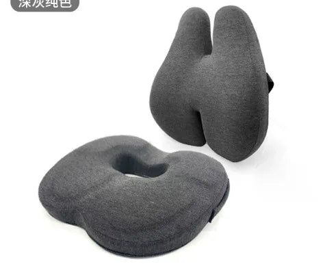 Memory Foam Office Chair Cushion Car Seat Support Waist Pillow Massage Lumbar Orthopedic Pillow Buttock Coccyx Cushion