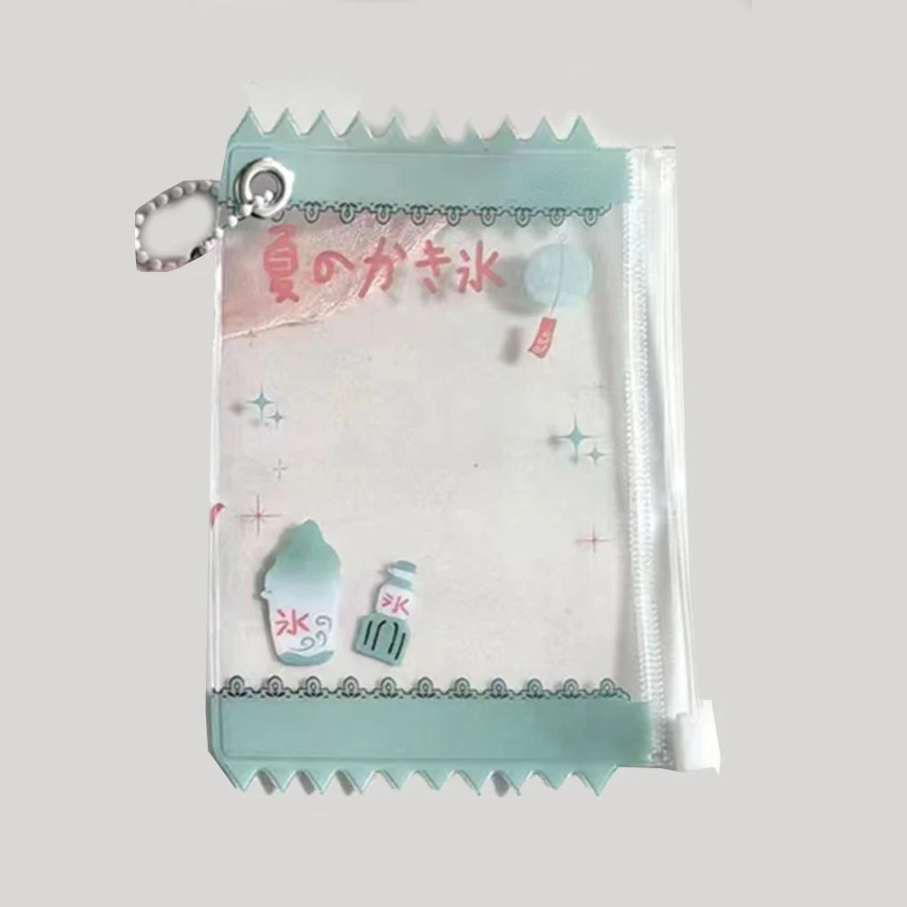 INS Transparent Candy Bag Badge Holder Korean Photocard Holder Display Bag Pendant Idol Photo Card Protective Cover