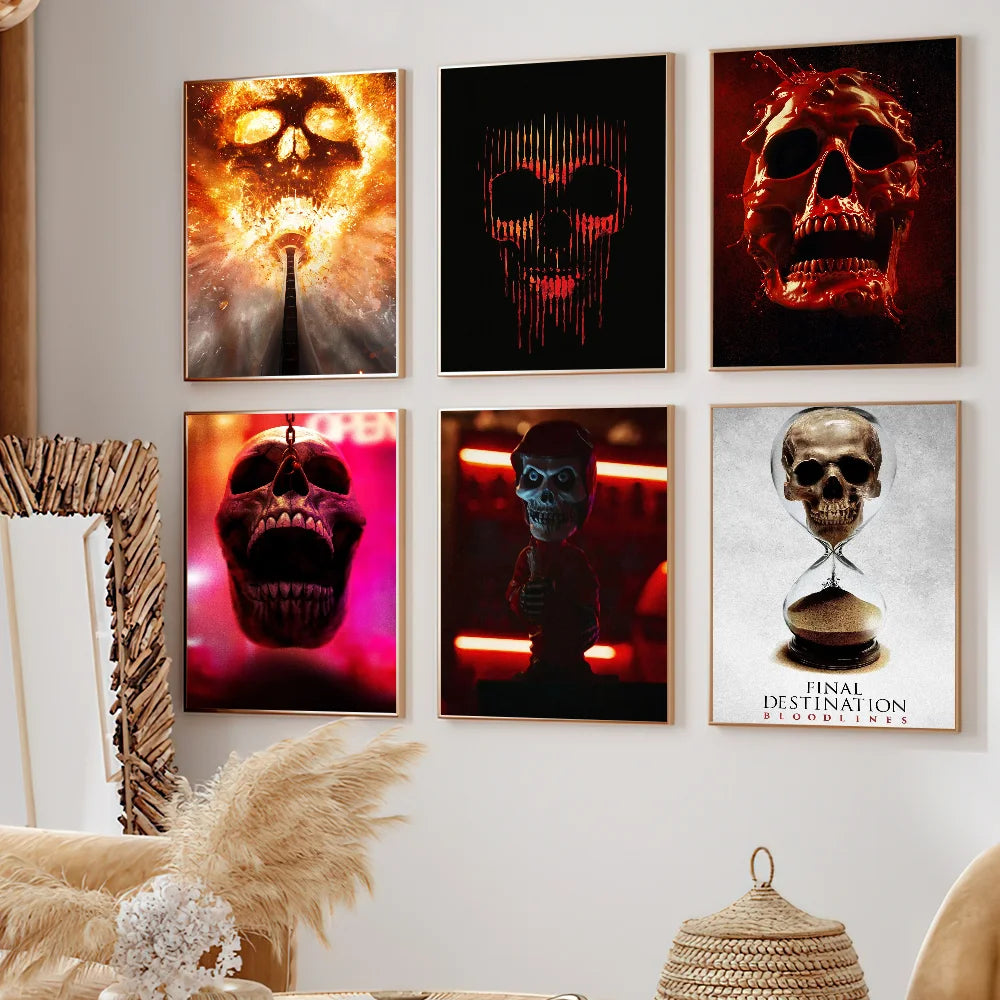 Movie Final Destination Bloodlines Poster Self Adhesive Painting Living Room Office Decoration Bedroom Home Wall