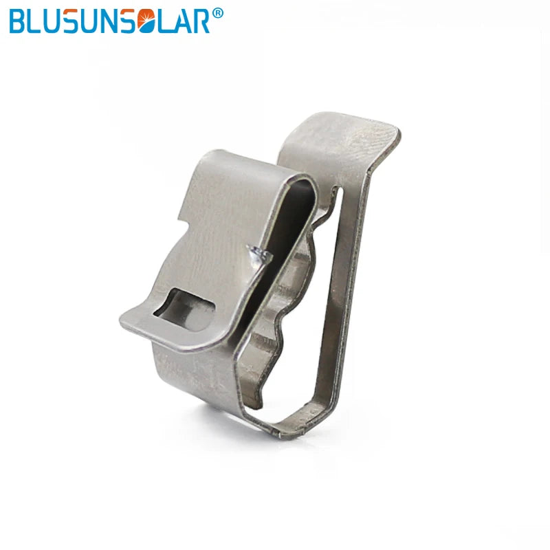10/50 PCS Stainless Steel Solar PV Cable Clip/Clamp For 2 PV Solar Cable Wire Installation