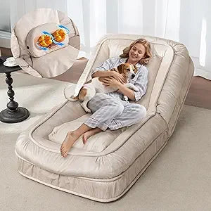 Human Dog Bed-Lazy Sofa Chair,5 Adjustable Tatami Bean Bag with Massage Pillow,Multi-Functional Floor Sofa Bed