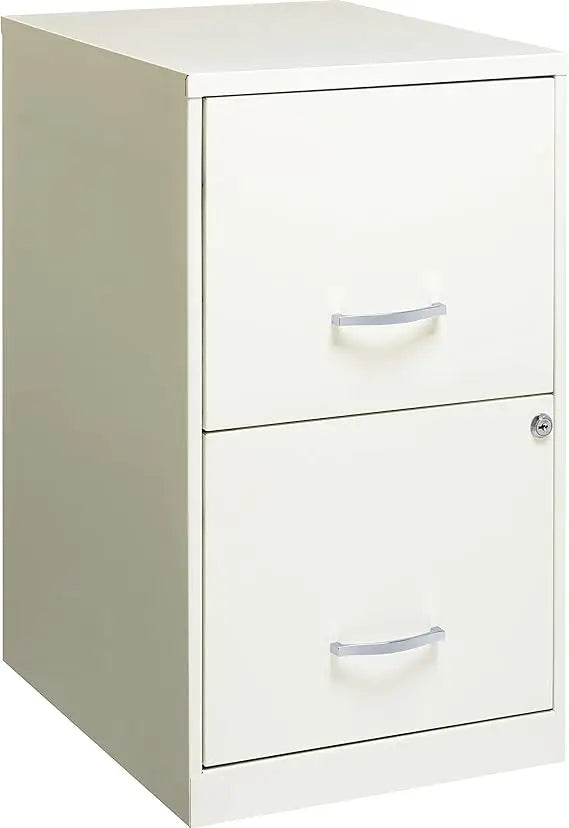 14341 18 Deep 2-Drawer File Cabinet Black - United States / White