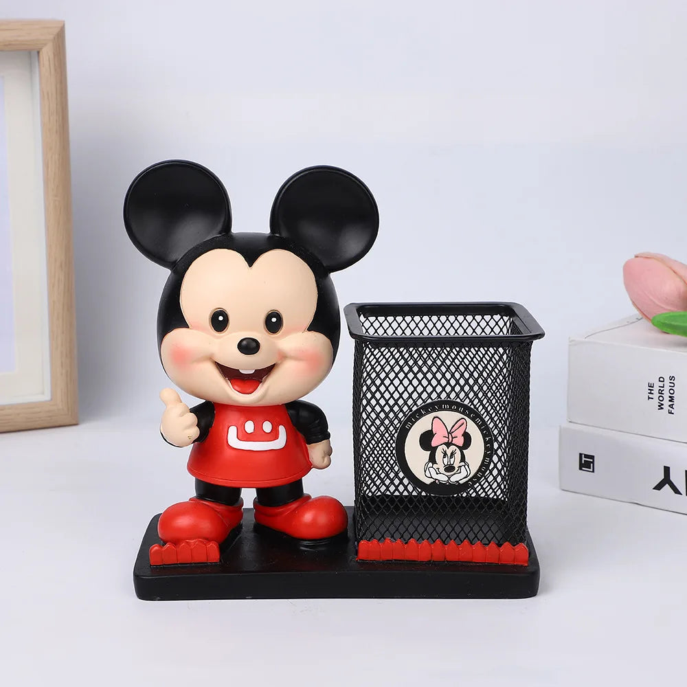 Licensed by Disney Stitch Pen Holder-Official Desktop Organizer With Storage Pockets Kawaii Study Gift For Graduation &