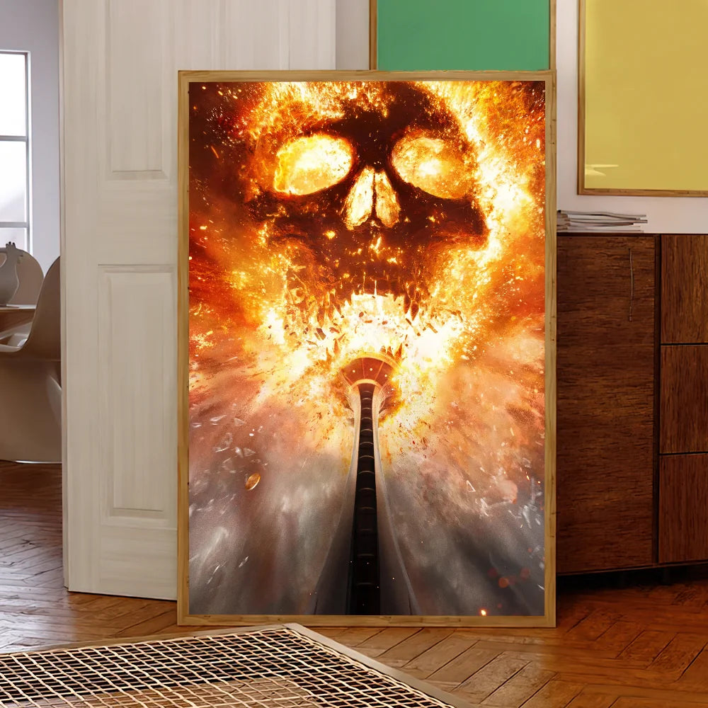 Movie Final Destination Bloodlines Poster Self Adhesive Painting Living Room Office Decoration Bedroom Home Wall