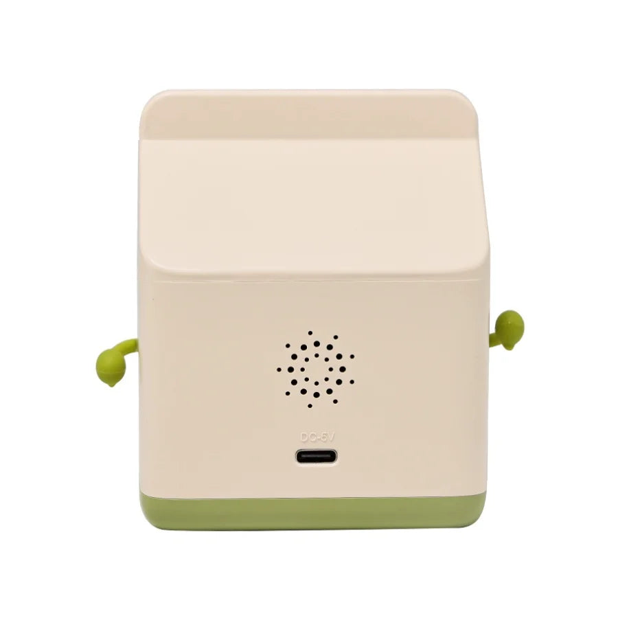 1pc new multi-functional LED milk carton alarm clock can display the time/date with voice control mode